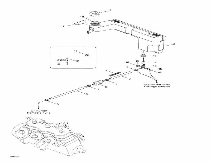 �������� Skidoo Mach Z, 2001 - Oil Tank