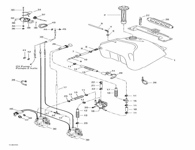 �������� Ski Doo MX Z 380 F, 2001 ������ - Fuel System