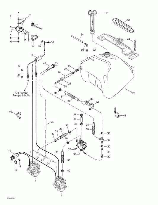 MX Z 440 F/500 F, 2001  - Fuel System