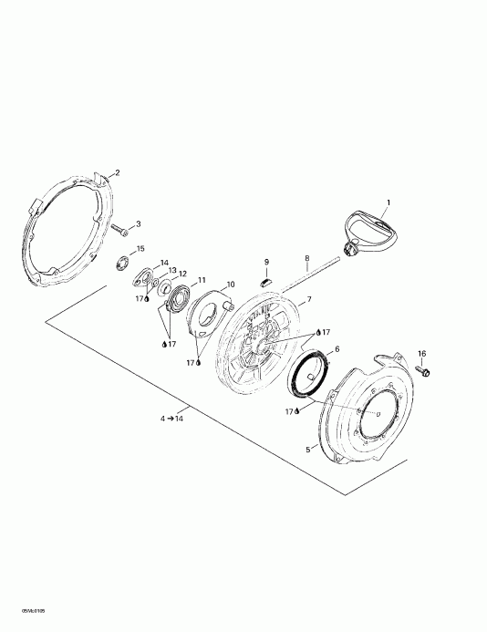 snowmobile SkiDoo MX Z 440 F/500 F, 2001  - Rewind 