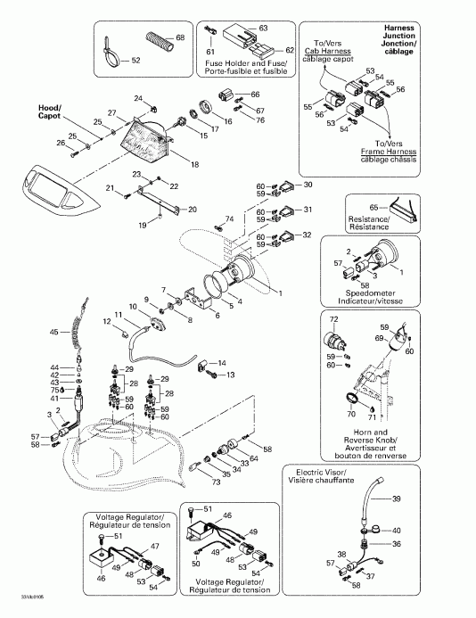 ski-doo MX Z 440 F/500 F, 2001 - ��������� System