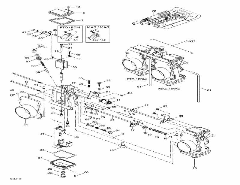 ski-doo MX Z 800, 2001 - Carburetors