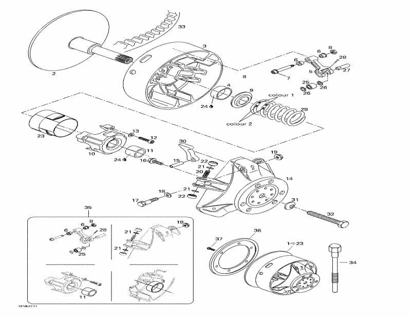  Skidoo MX Z 800, 2001 - Drive Pulley