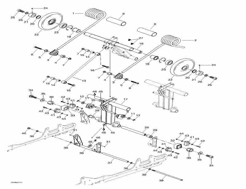  Ski Doo  MX Z 800, 2001 - Rear Arm, Rear Suspension