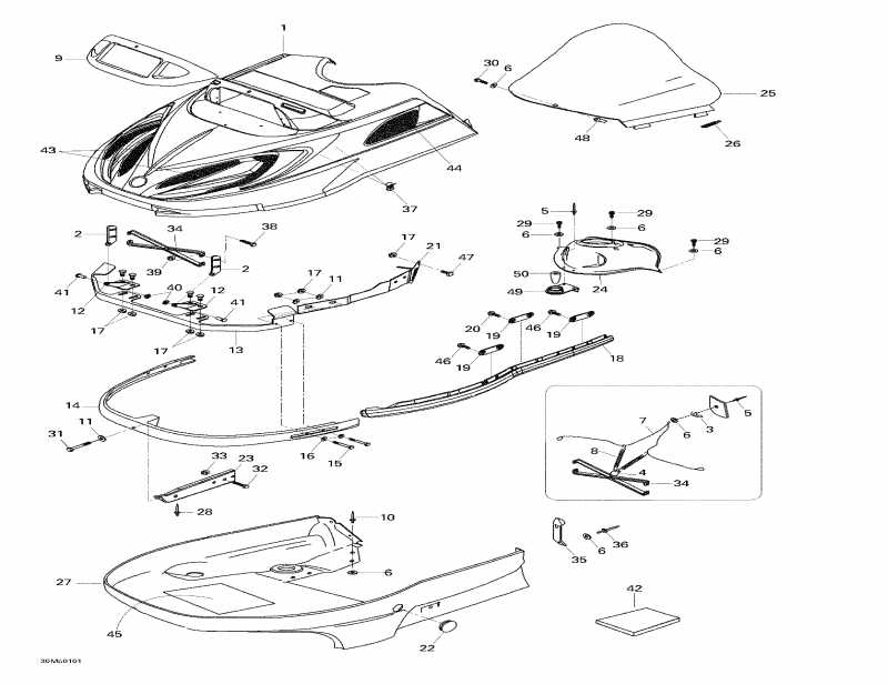  BRP  Skandic 440F, 2001 - Cab, Console
