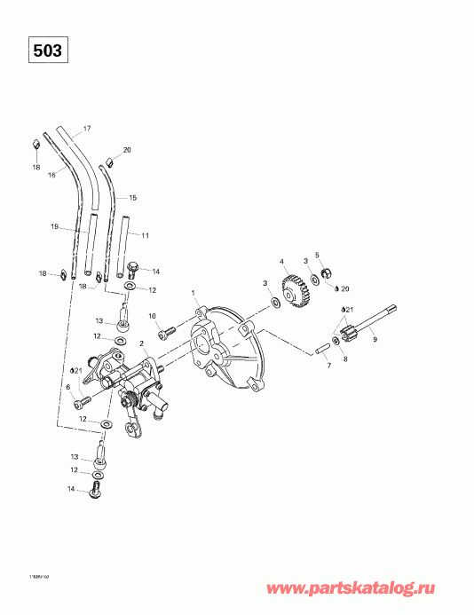   Skandic 500F/600, 2001 - Oil Injection System (503)