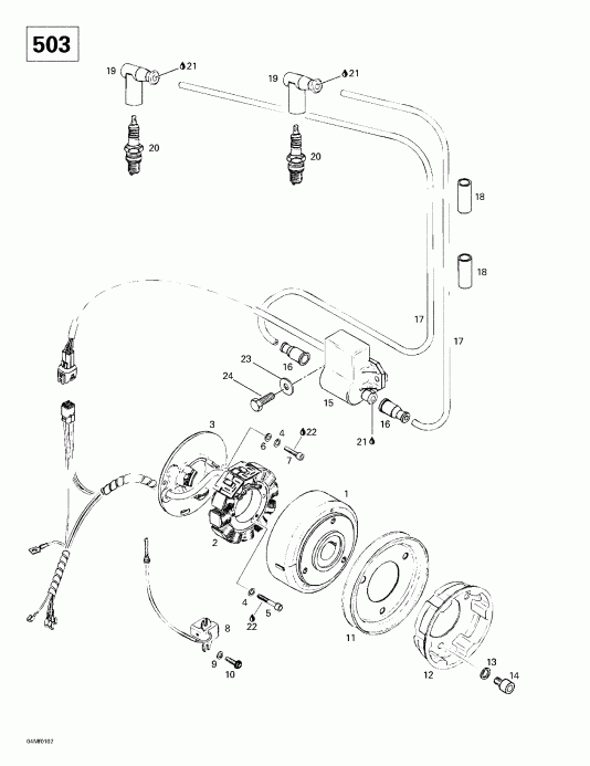 �������� ski-doo Skandic 500F/600, 2001 - Magneto (503)