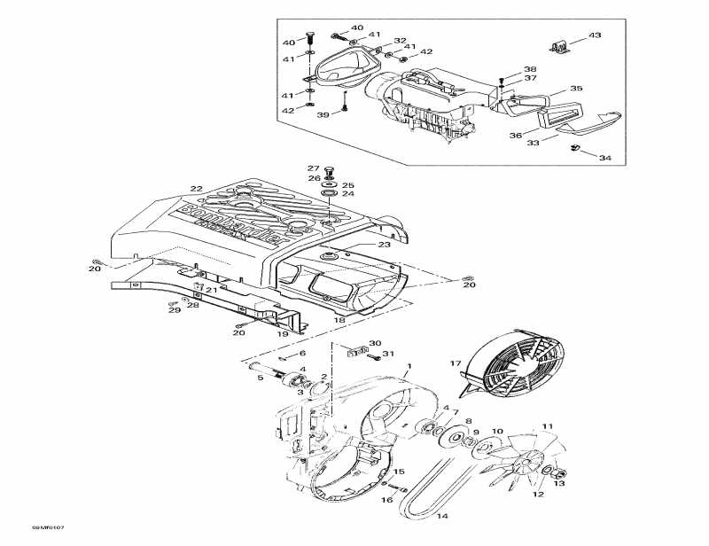 Summit 500 F, 2001 - Cooling System And Fan