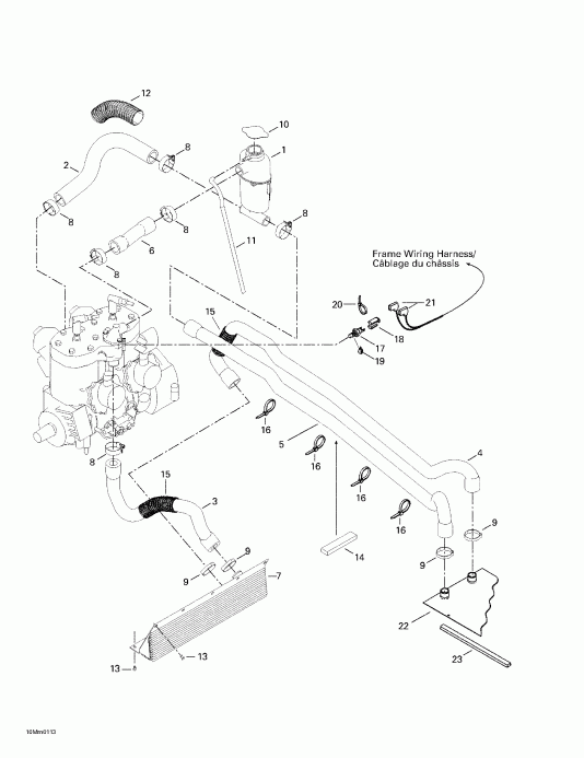 Ski-doo Summit 600/700/800, 2001 - Cooling System