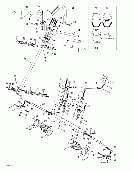 snowmobile Skidoo ����������� Summit 600/700/800, 2001 - ������� ������� System