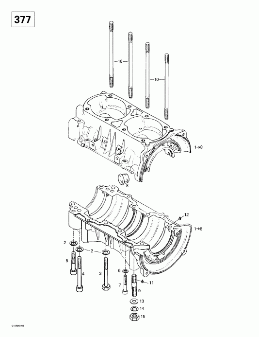 snowmobile   Touring 380 F/500F, 2001 -   (377)