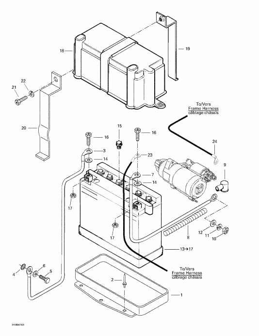 Ski Doo - Battery