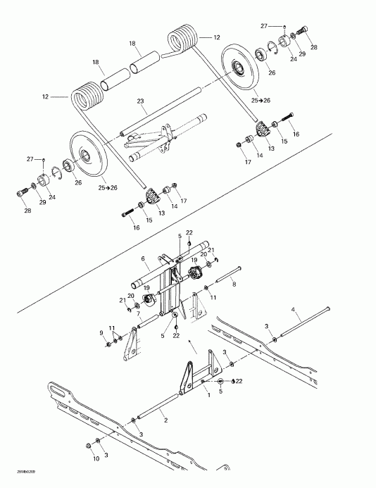  ski-doo  Grand Touring 380 F/500 F, 2002 - Rear 