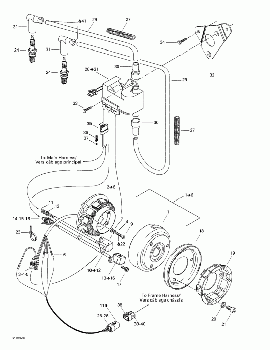 snowmobile   Legend 380F/500F, 2002 - Magneto