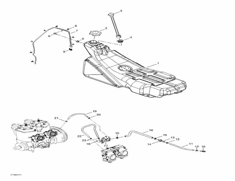 snowmobile  MX Z 800 Rev, 2002 - Fuel System