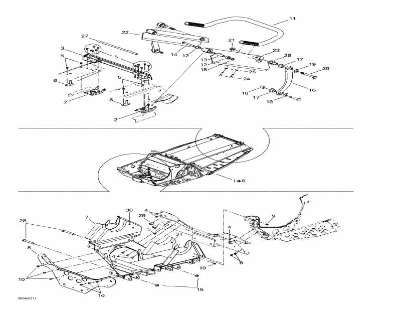 �������� Skidoo MX Z 800 Rev, 2002 - Frame Front And Rear