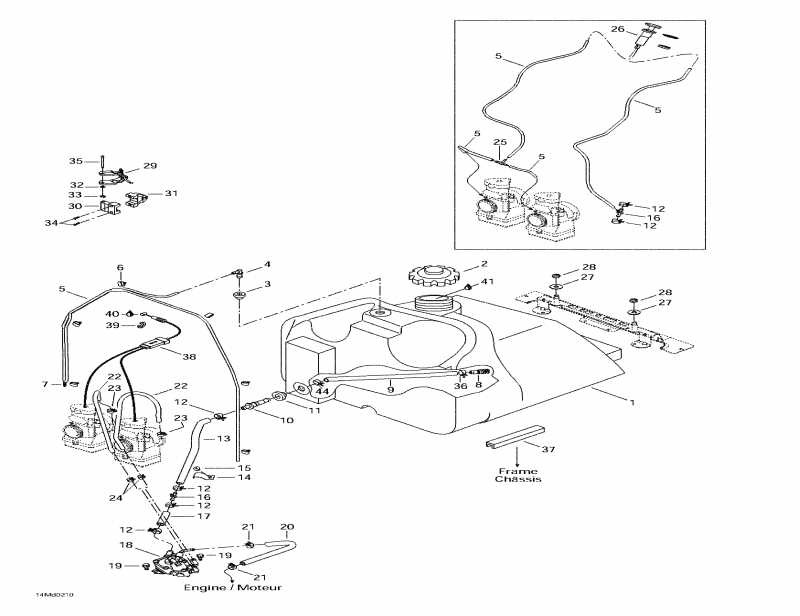 snowmobile   MX Z X 440, 2002 - Fuel System