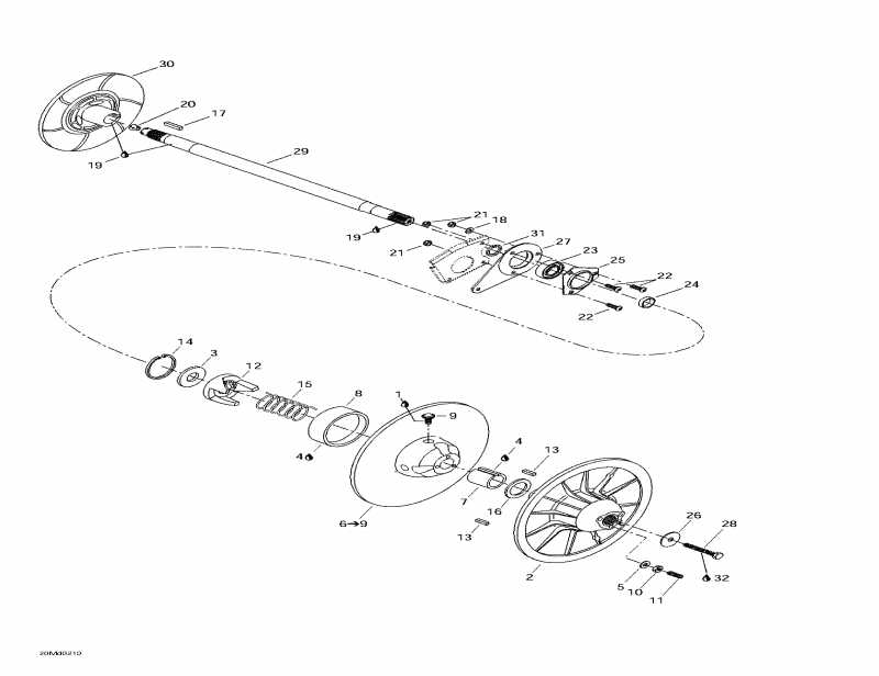BRP MX Z X 440, 2002 - Driven Pulley