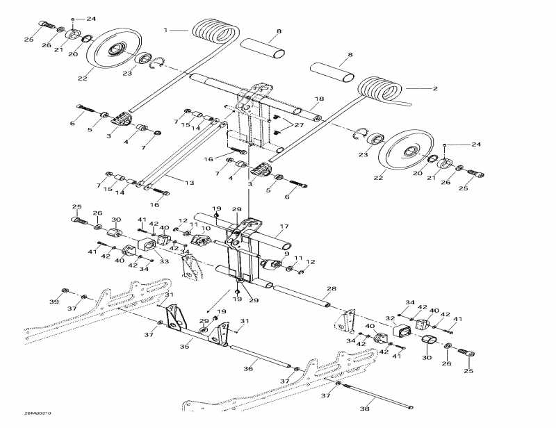  Ski Doo MX Z X 440, 2002 - Rear Arm