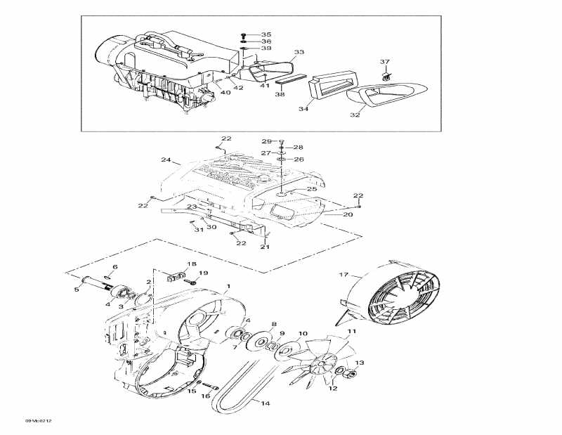 �������� Skidoo Skandic 440, 2002 ������ - Cooling System And Fan