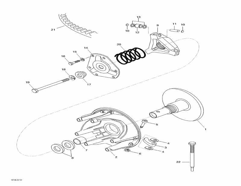 BRP SkiDoo  Skandic 440, 2002 - Drive Pulley