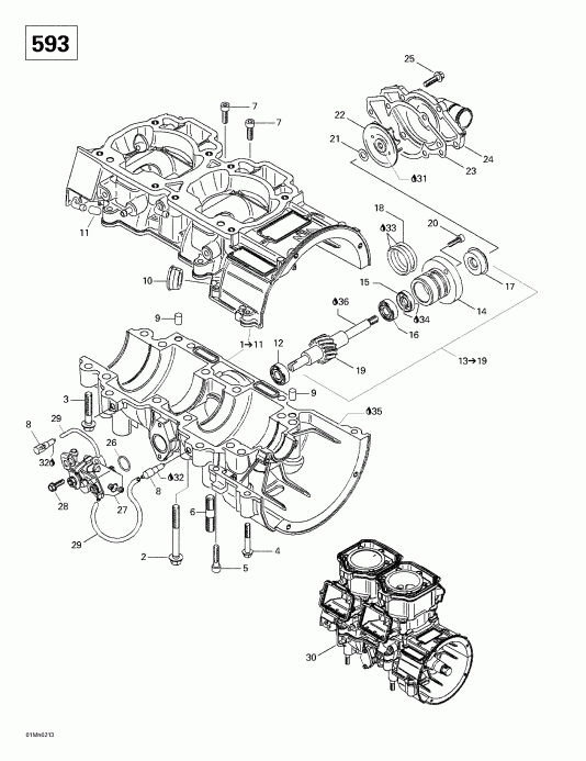 �������� Skidoo Skandic 500/600, 2002 ������ - ������ ���������, Rotary ������, ������� ����� (593)