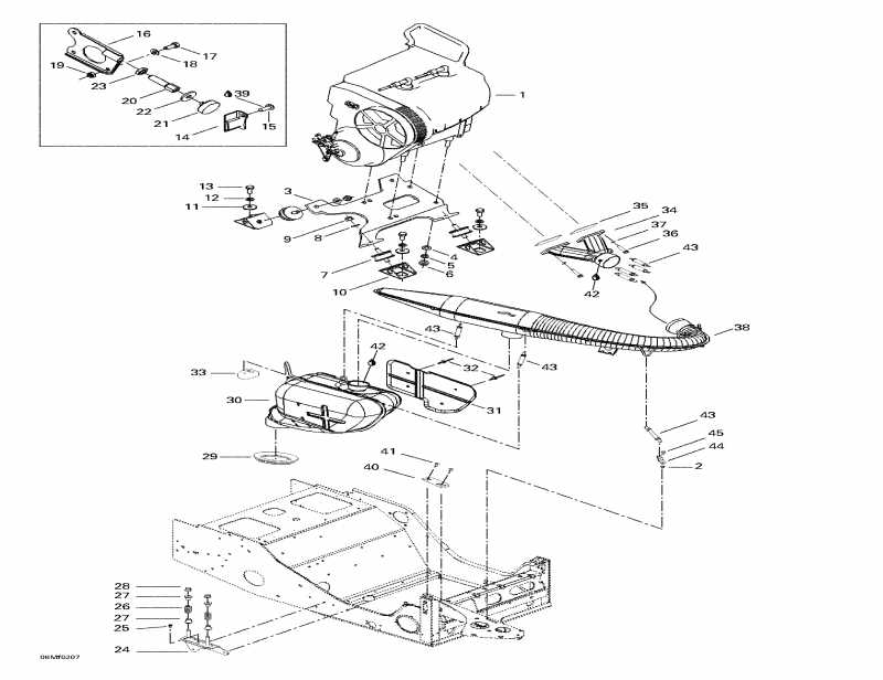  Skidoo  Summit 500 F, 2002 -  Sport  Muffler