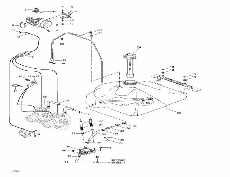 BRP SkiDoo Summit 500 F, 2002 - Fuel System