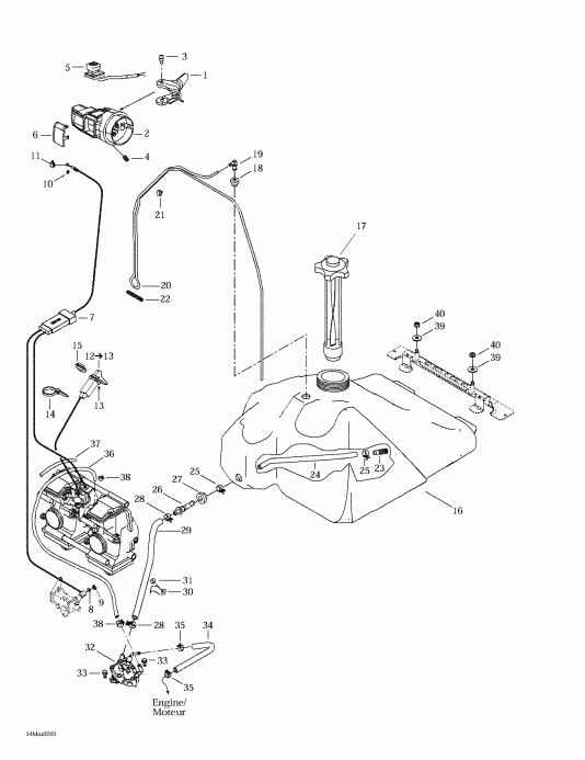 Summit 600/700/800, 2002 - Fuel System