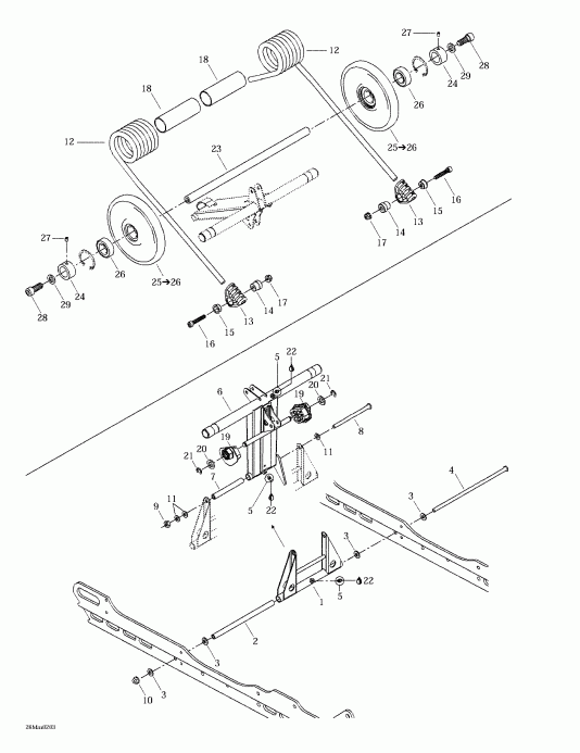  BRP SkiDoo  Summit 600/700/800, 2002 - Rear 