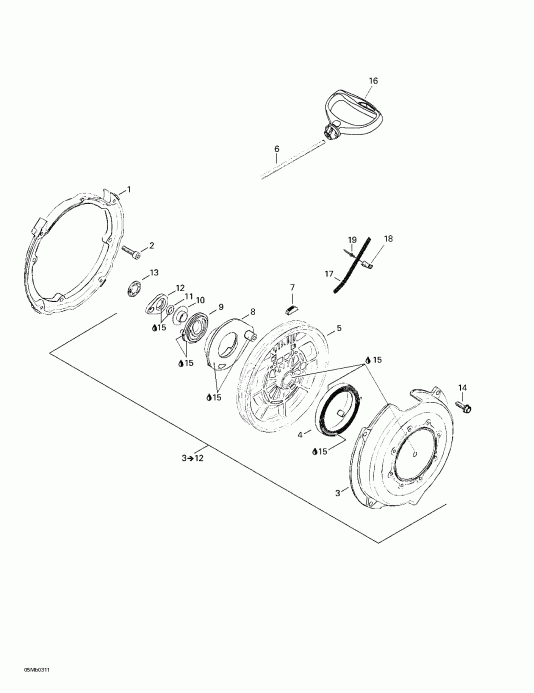  Ski-doo Grand Touring 380 F/550 F, 2003  - Rewind 