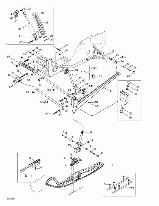 snowmobile  ������ Grand Touring 380 F/550 F, 2003 - �������� �������� � ����