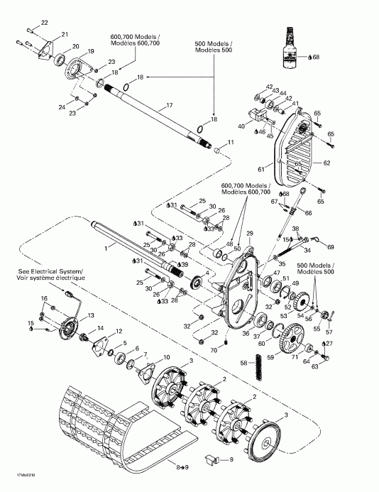 Skidoo Grand Touring 500/600/700, 2003 - case