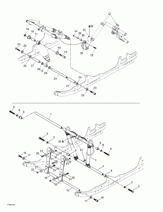 snowmobile - Front Arm