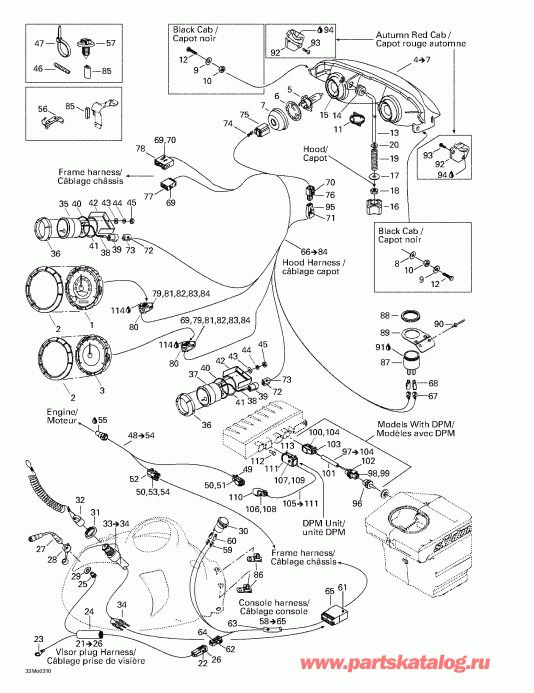 Skidoo Grand Touring 500/600/700, 2003 ������ - ��������� System