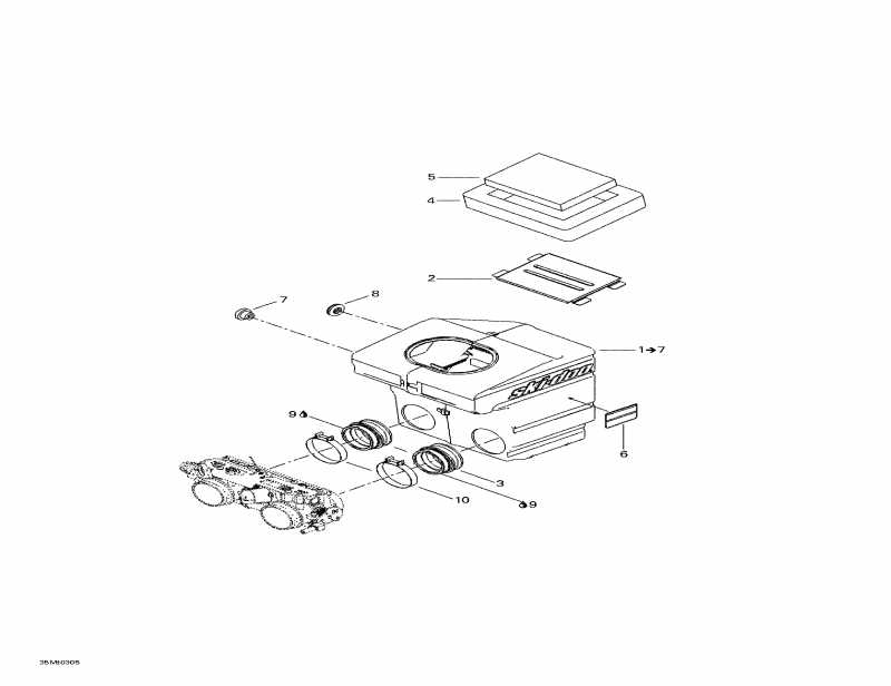  SKIDOO  Grand Touring SE 800 SDI, 2003 - Air   System