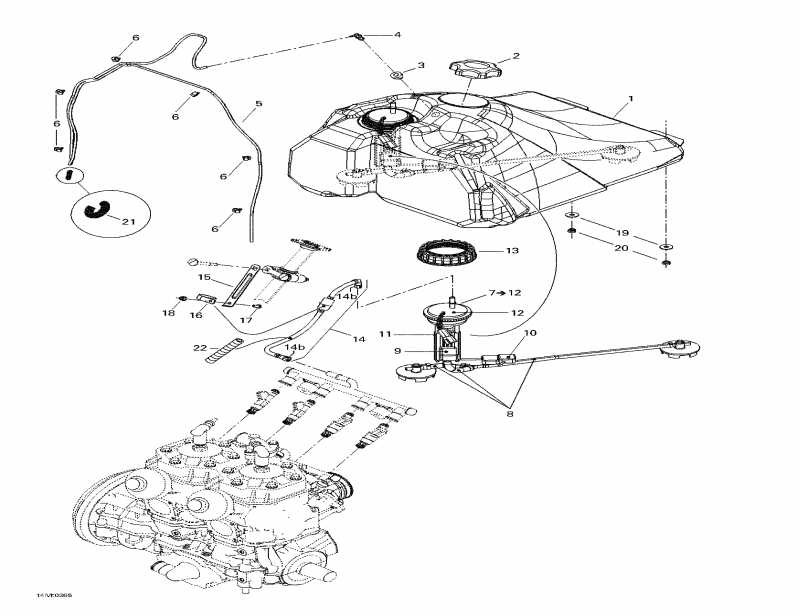 snowmobile Skidoo - Fuel System