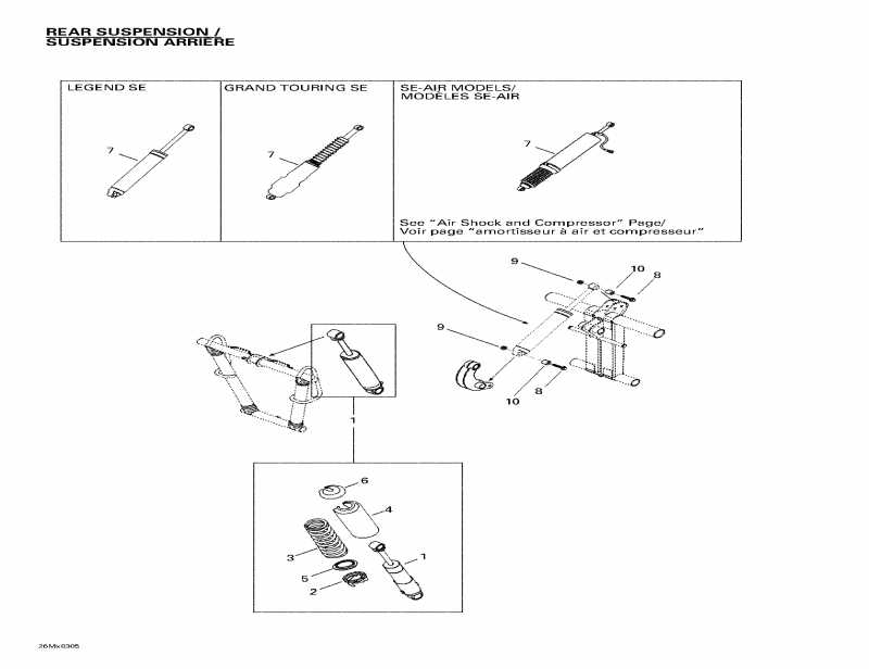    Grand Touring SE 800 SDI, 2003 - Rear Shocks