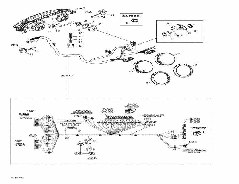 �������� Ski-doo Grand Touring V-1000, 2003 - Hood Harness