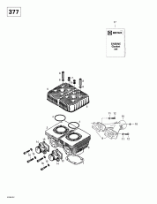 01- ,   (377) (01- Cylinder, Exhaust Manifold (377))