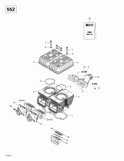 01- ,   (552) (01- Cylinder, Exhaust Manifold (552))