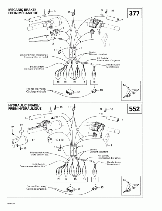  SKIDOO  Legend 380F/550F, 2003 - Steering System