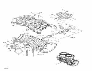 01- �������������� �������� ������ � �������� ����� (01- Crankcase, Water Pump And Oil Pump)