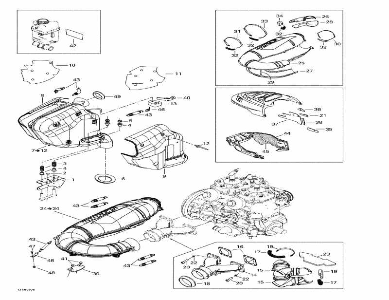 �������� Skidoo Legend SE 800 SDI, 2003 - Muffler
