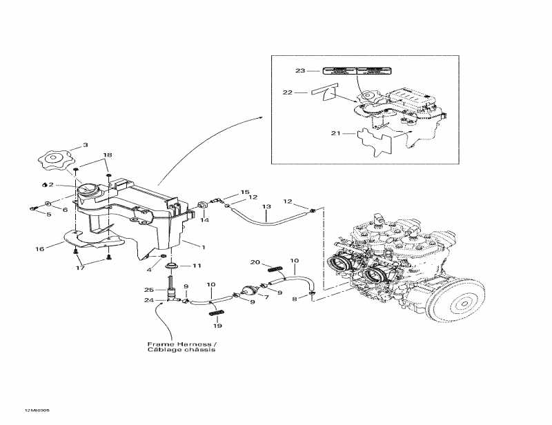  BRP Legend SE 800 SDI, 2003 - Oil Tank