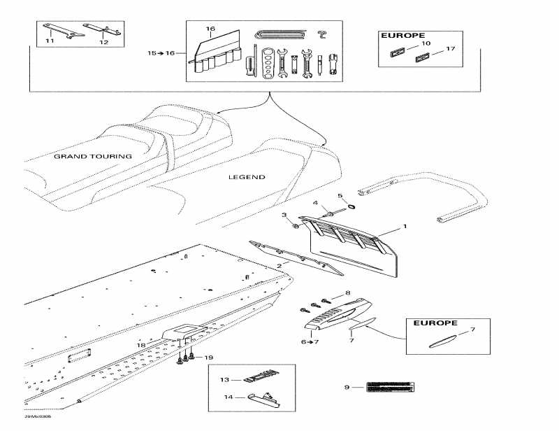 Ski Doo - Frame And Accessories