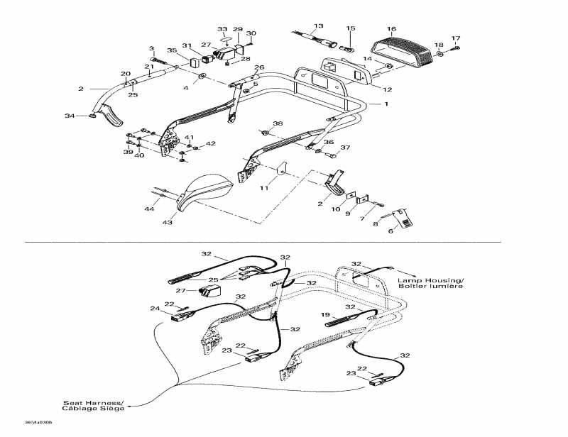 �������� Ski-doo Legend V-1000, 2003 ������ - Luggage Rack (grand Tou������ V-1000)