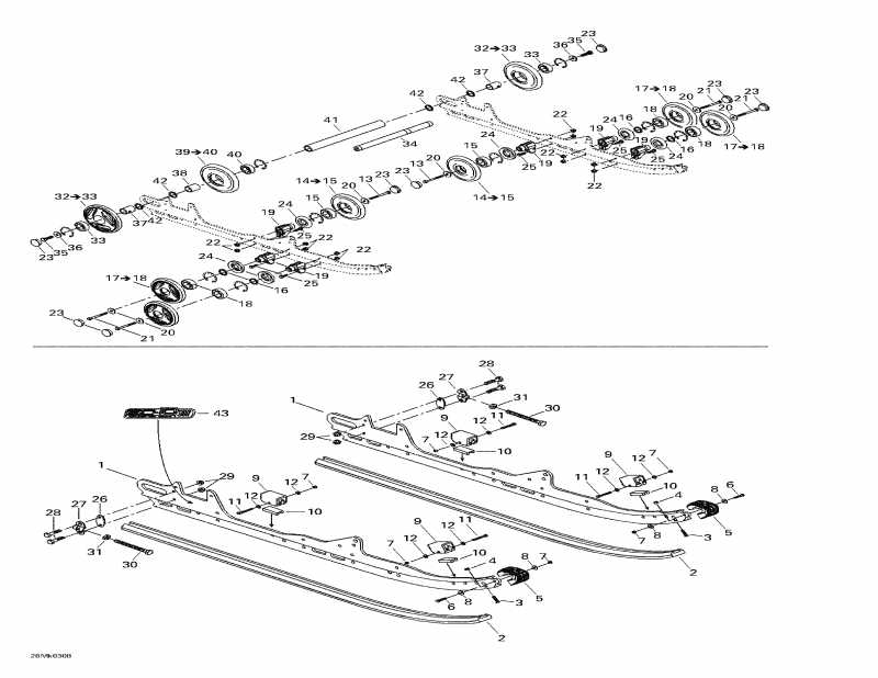 �������� Ski Doo ����������� Mach Z, 2003 - Rear Suspension