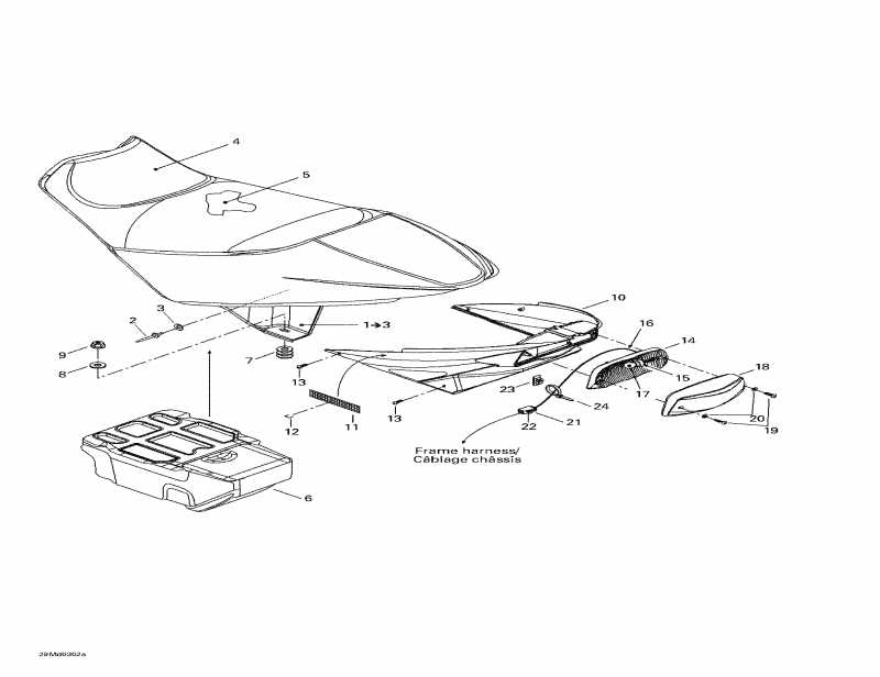 �������� Skidoo ������ MX Z X 440, 2003 - Seat