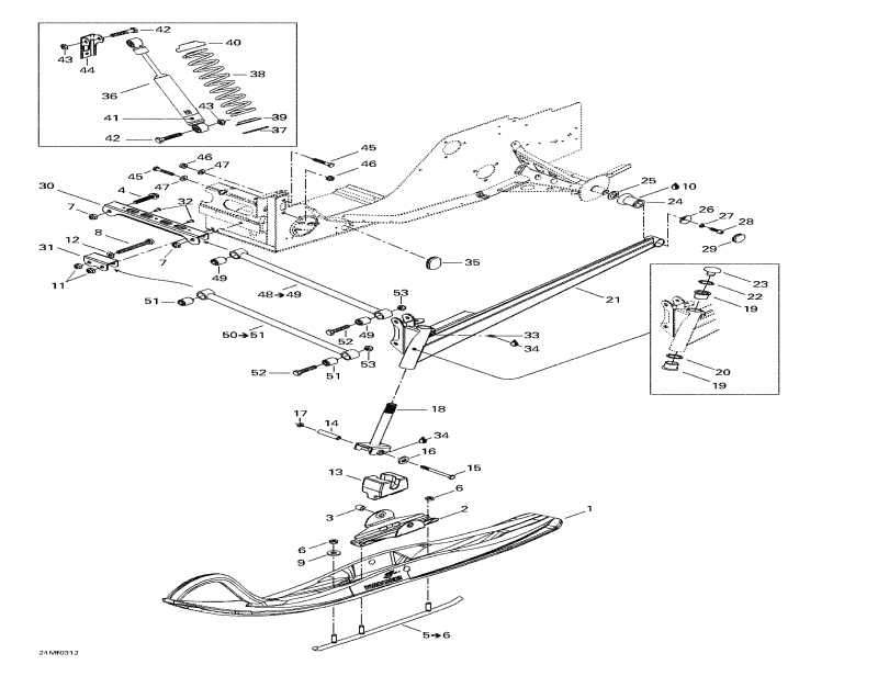 snowmobile Ski Doo Skandic 500F, 2003  -    